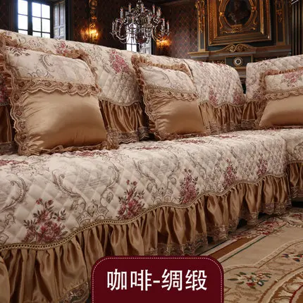 European style sofa mat modern four seasons non-slip modern living room simple combination sofa sets of hand towels cover custom - Цвет: 2