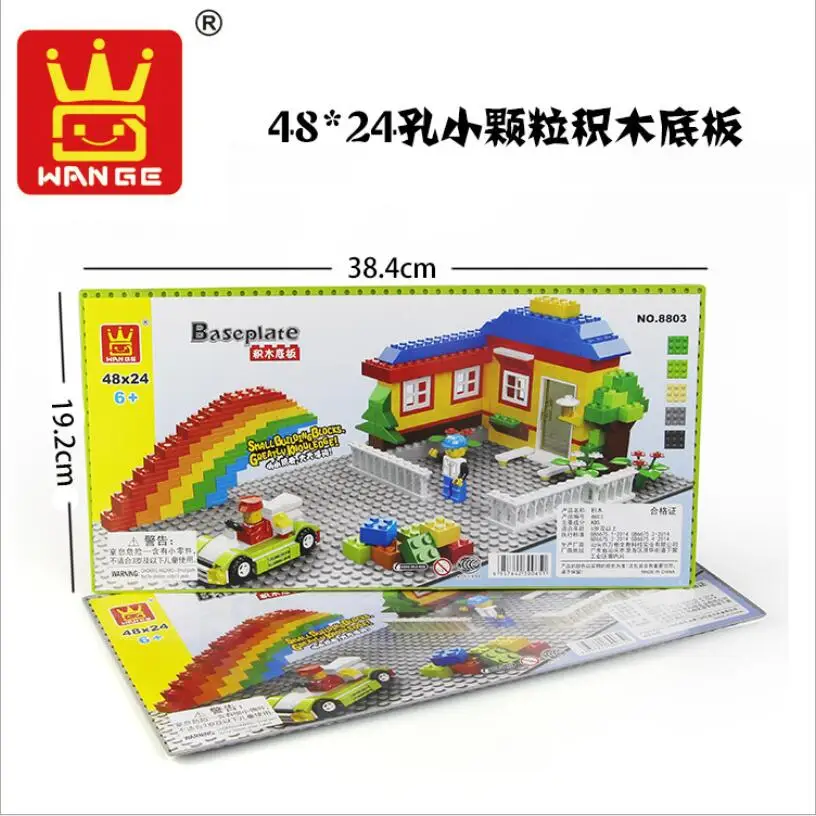 

Wange 8803 Blocks Base plates 48*24 particles Base plate Building Block Baseplates Compatible With Lego