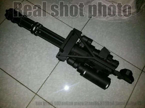 2017 New Scaled Gatling M134 minigun 3D paper model toy Machine gun cosplay weapons gun Paper model