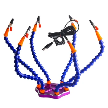 

Six-jaw Multi-functional Aluminum Alloy Welding Table for Aircraft Model/ for Nerf/Electronics Repair/DIY Items for DJI Drone