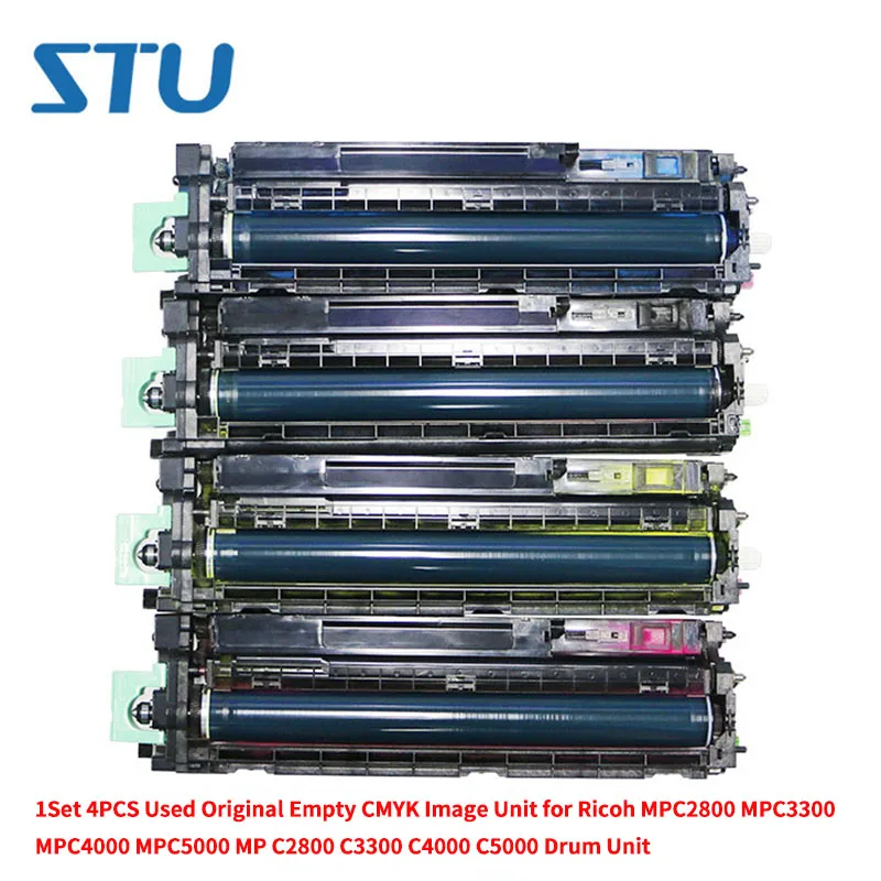 1Set 4PCS Used Original Empty CMYK Image Unit for Ricoh MPC2800 MPC3300 MPC4000 MPC5000 MP C2800 C3300 C4000 C5000 Drum Unit (2)