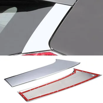 

2pcs/set Accessories fit for Nissan X-Trail T32 Rogue X Trail 2014 2015 2016 Stainless Steel Rear Window Spoiler Side Cover Trim