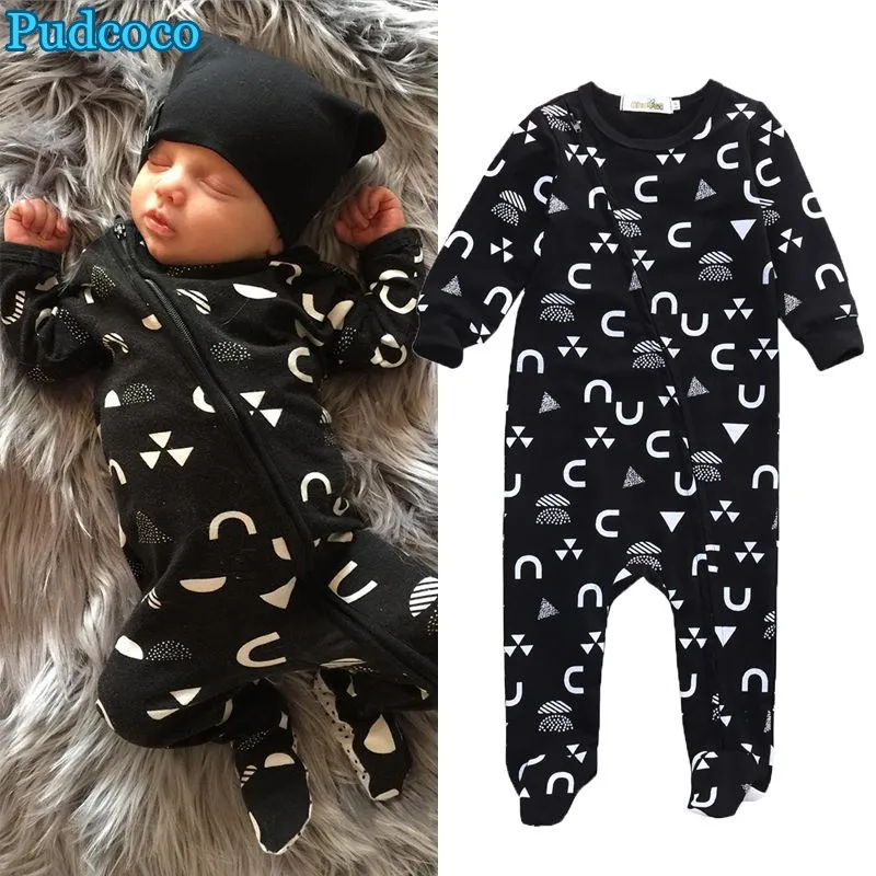 

Pudcoco 2019 Brand New Toddler Infant Baby Boys Girls Cotton Jumpsuit Romper Outfits Clothes
