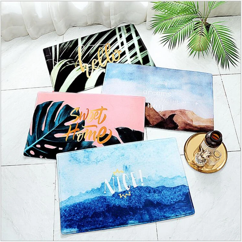 AOVOLL коврик в скандинавском стиле дверные коврики домашние ковры для спальни Гостиная коврики Придверные для ванной нескользящие коврики модный дизайн коврики