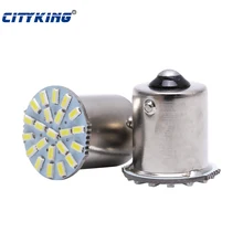 Новая 100 шт./лот 12 В S25 BA15S BAY15D 1157 1156 22smd 3014 Светодиодный индикатор направления лампа/резервного копирования легкое белое