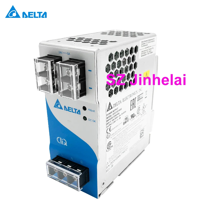 Подлинный оригинальный импульсный блок питания DELTA DRP024V120W1AA EOE12010002 5A 120 Вт на Din