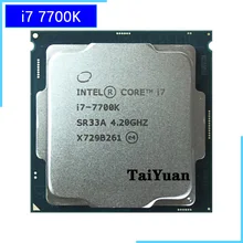 Процессор Intel Core i7-7700K i7 7700K 4,2 GHz четырехъядерный Восьмиядерный процессор 8M 91W LGA 1151