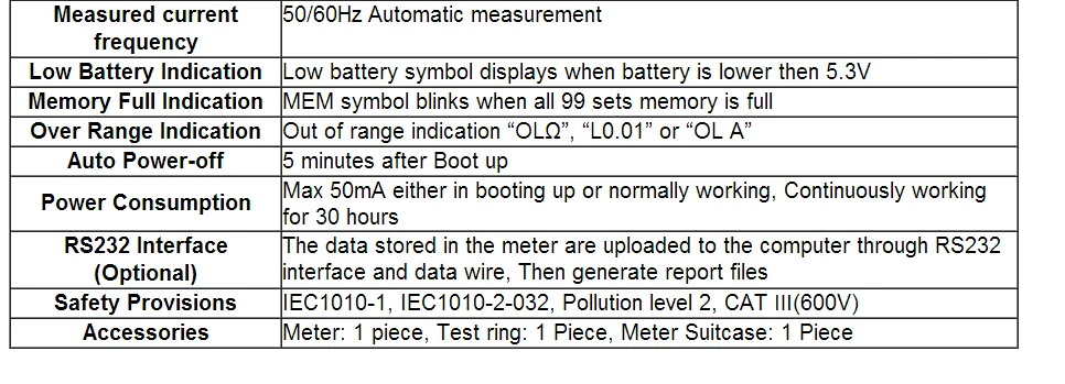 ETCR2100C+ зажим Сопротивление заземления тестер 0,01-1200ohm 0.00mA-20.0A