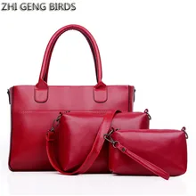 ZHI GENG PÁJARO de Lujo OL de la Señora bolsos de Los Bolsos de Las Mujeres Marcas de LA PU cera de Aceite de cuero Del Totalizador Del Bolso Femenino Bolsa de Hombro Crossbody Bolsos conjunto