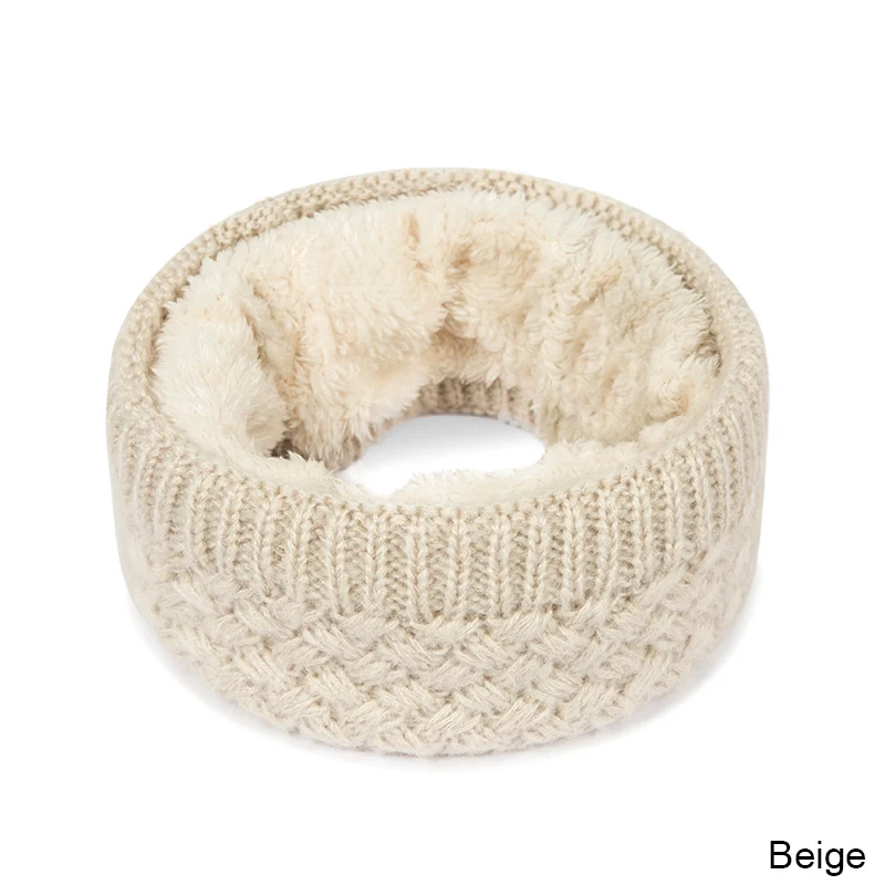 beige1 SuperB&G женские шарфы вязаные шарф модные женские шарф унисекс зимние вязаные шарфы из бархата и хлопка шею женщина крючком кольцо мужчин цикл шарф шарфики женские - Цвет: beige1