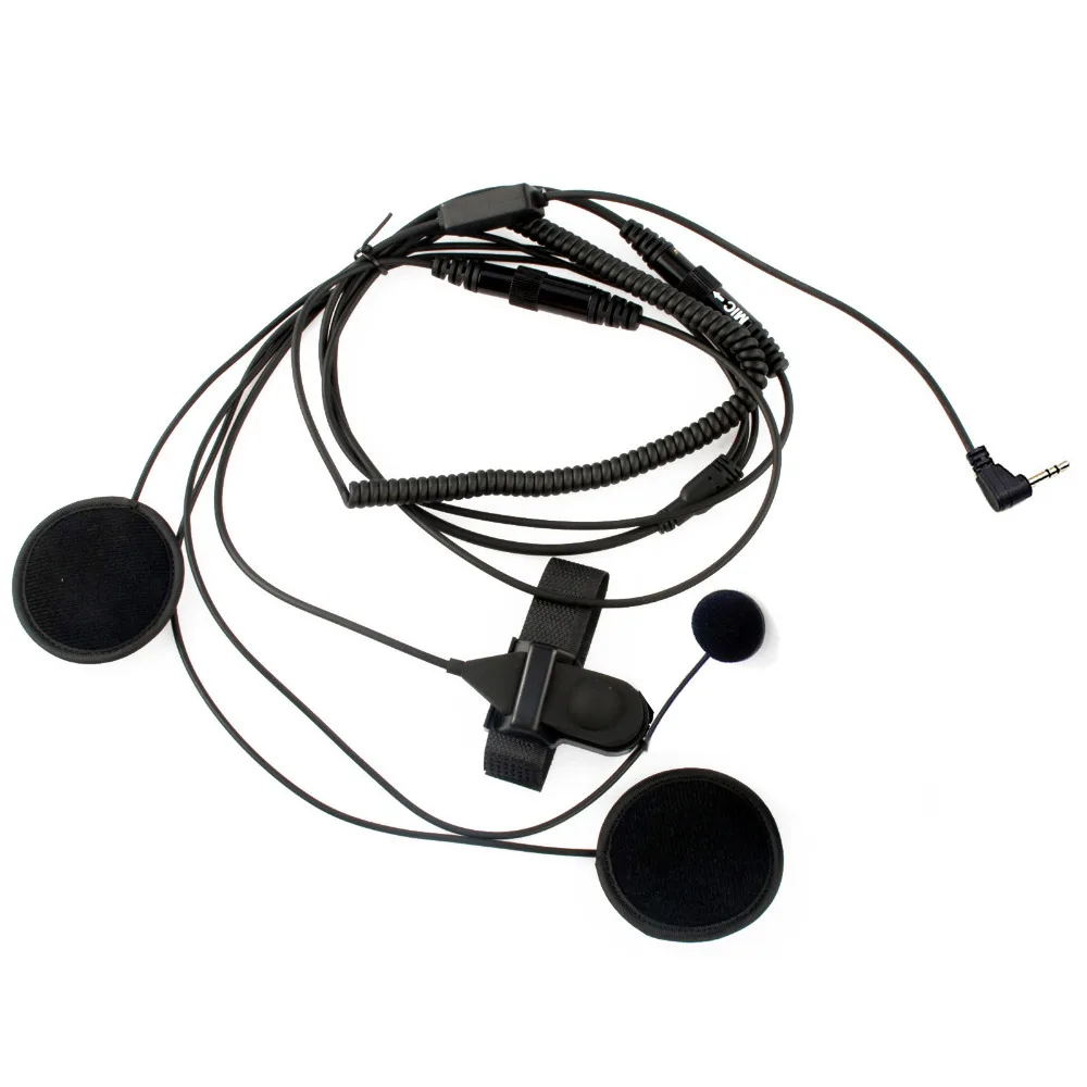 2.5mm Full face Close Motorcycle Helmet Headset Microphone PTT for Motorola Portable Radio Walkie Talkie T5428 TLKR T80 T6 T60 (2)