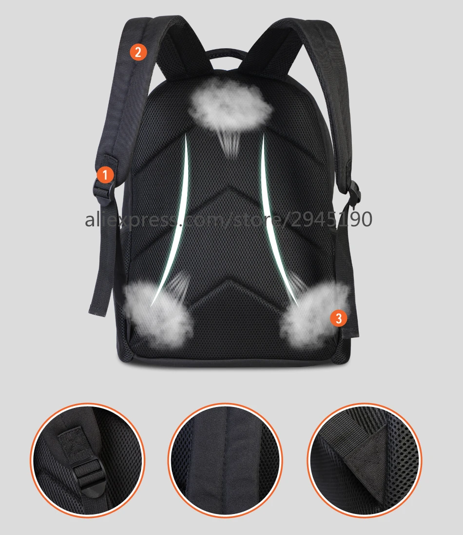17inch Felt Laptop Backpacks (4)