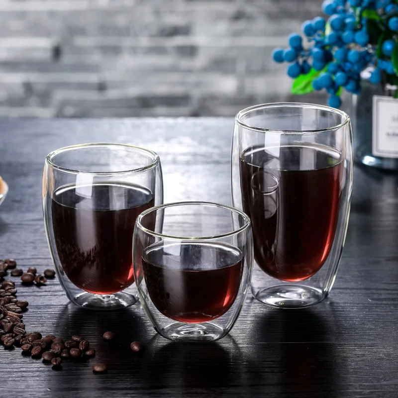 

Heat-resistant Double-layer Beer Coffee Cup Handmade Creative Set Of Teacups Whiskey Glass Drink Juice Drink Tea Cup