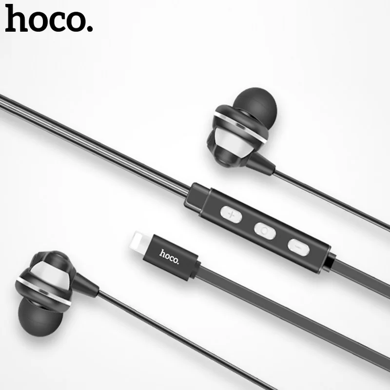 Original HOCO L1 Digital Wired Earphone for Lighting Smartphone TPE