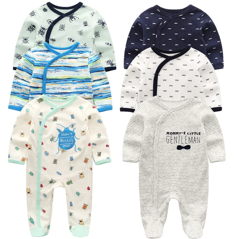 

2019 New born baby clothes girls Cartoon full sleeves baby boy romper unisex cottons baby costume