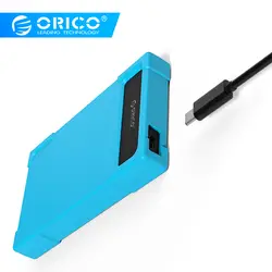 ORICO Тип-C 2.5 дюймов HDD SATA адаптер USB3.1 gen1 жесткий диск инструмент адаптер Бесплатная Корпуса для жёстких дисков с кожаной синий (28uts-c)