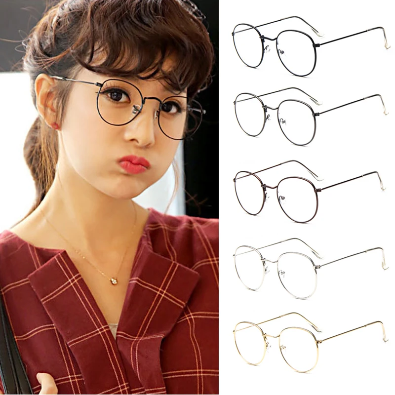 Oval frame glasses women's Clearance