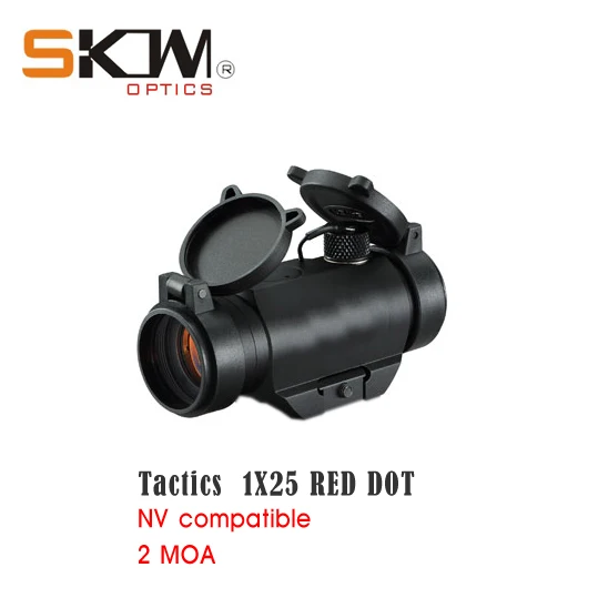 

New Tactical AK sight Micro SKWoptics 1X25 low Red Dot Sight rifle scope Picatinny Rail Mount riflescope ,Free shipping!!!