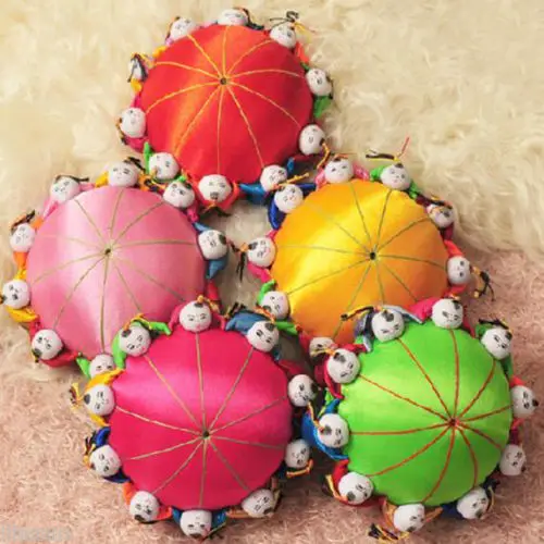 Wholesale 2pcs Classic Chinese Handmade Vintage Silk Pin Cushion With10 Cute Kids Pin Cushion Vintage Pin Cushionscute Pin Cushions Aliexpress
