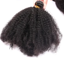 Brazilian Kinky Curly Virgin Hair Human Hair Weave Bundles Natural Color 100% Hair Weaving Extensions Honey Queen Hair Products