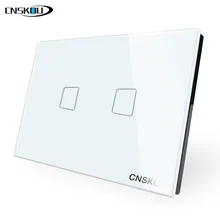 2016 Hot sale NEW Livolo Touch Switch Crystal Glass Panel Us/Au Light Switch 2 Gang 1 Way Wall Switch Smart Home Touch switch livolo manufacturer knight black touch switch crystal glass panel digital touch light wall home switch vl c702 12 vl c701 12