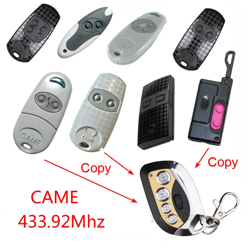 

copy came top432ee top432ev tam432sa t432s remote control duplicator 433.92mhz remote control universal garage door gate fob
