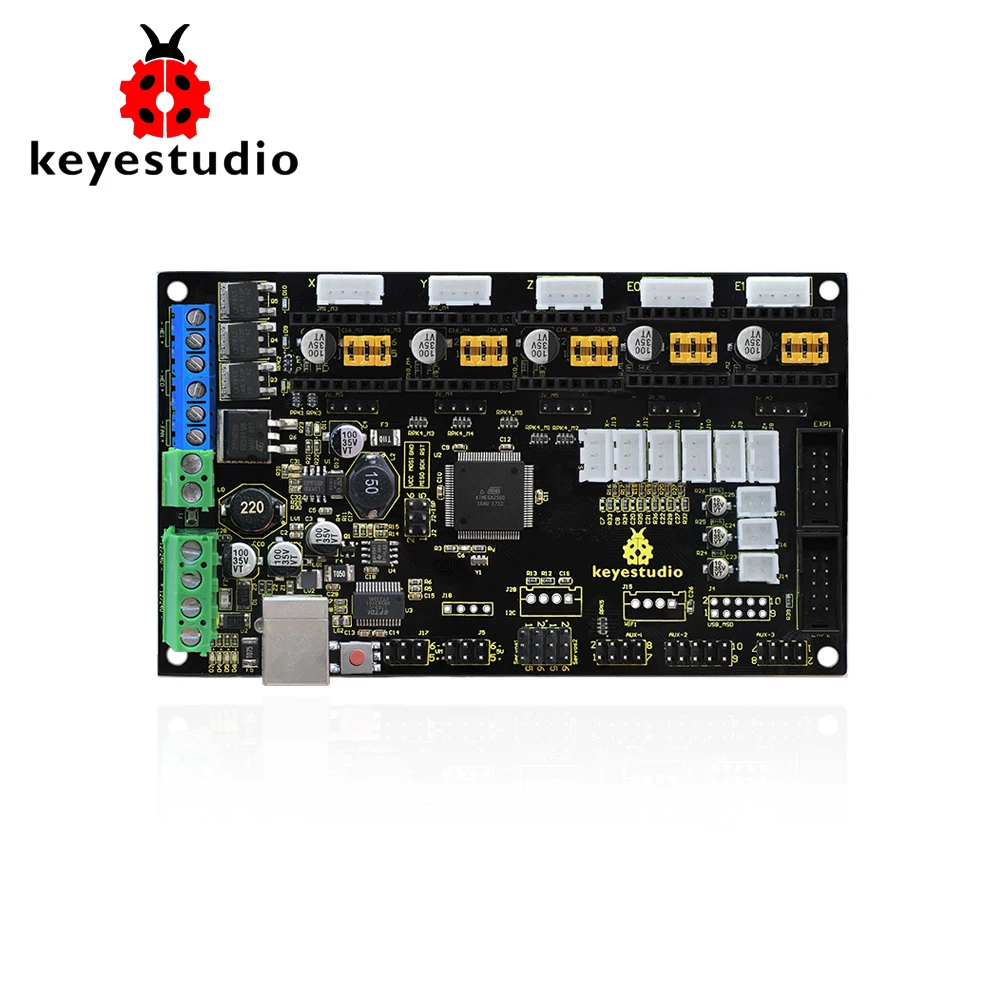 Keyestudio 3D МКС Gen V1.4 материнская плата принтера Управление доска для arduino 3D принтера