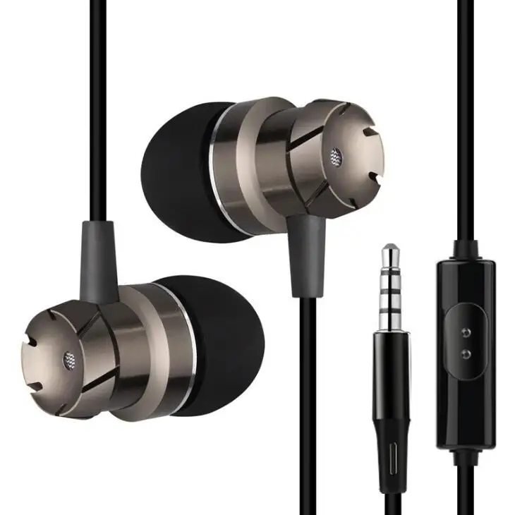 In-ear Head phone 3.5mm Stereo Headset Build-in Microphone Sport Earphone MP3 PC Gaming Auriculares for IOS Android Phone | Электроника