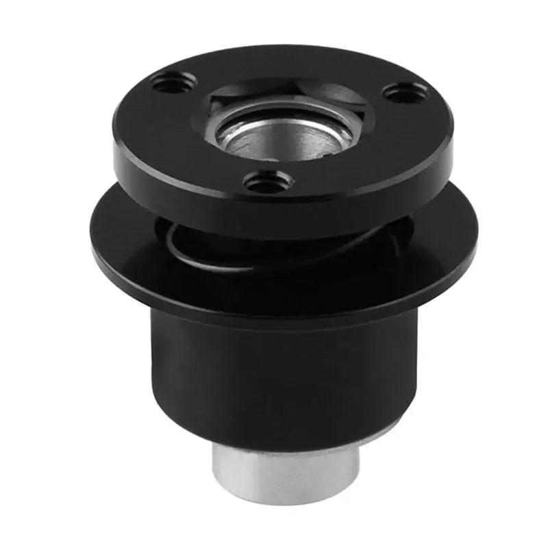 

Universal Aluminum Alloy 360 Degree Car Steering Wheel Quick Release Disconnect Hub Black Auto Steering-wheel Replacement