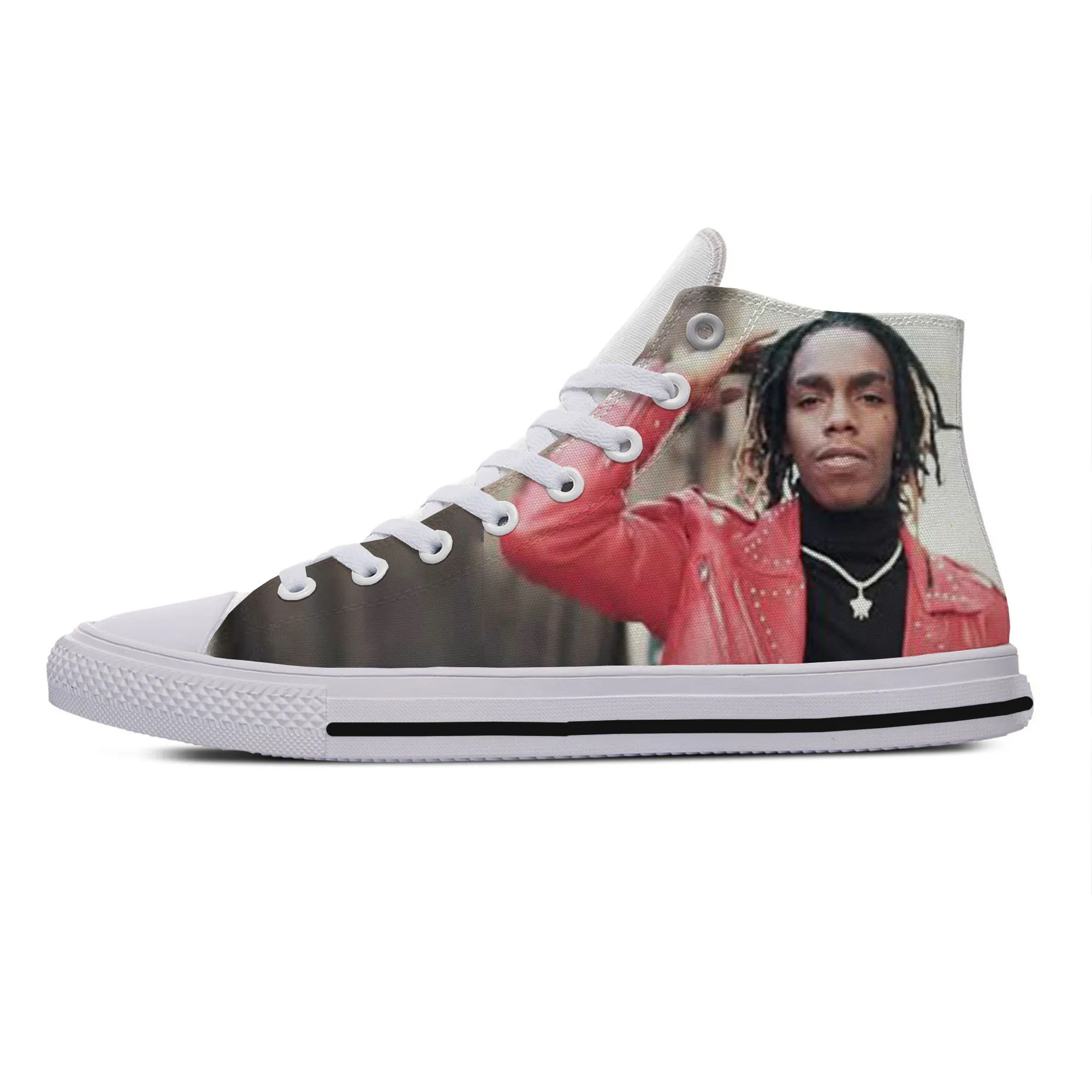 

2019 Hot Cool Fashion High New Summer Sneakers Handiness Casual Shoes 3D Printed For Man Woman Hip Hop Rap YNW Melly