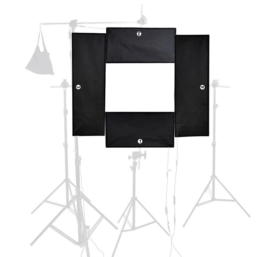  spash 4 in 1 LED Studio Light led Light Panel for Video Vlog Camera Youtube Shoot Dimmable 5500K CR