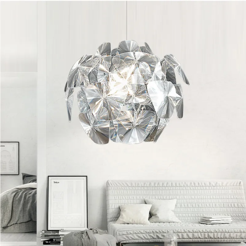 

Simple modern acrylic transparent pine cone pendant lamps Nordic personality living room dining room pendant lights