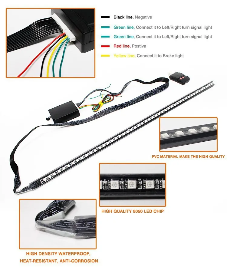 Strip Rgb Car 56cm 4 Strip Rgb Car 56cm 4