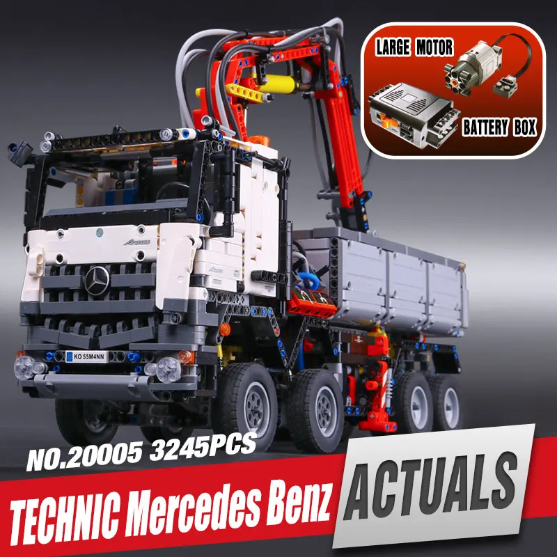 font b LEPIN b font 20005 technic series Mercedes Benz Arocs Model Building blocks Bricks