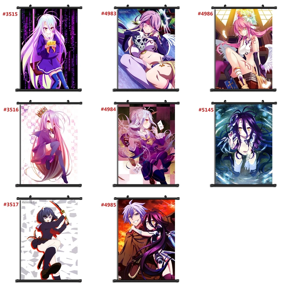 

No Game No Life Anime manga wall Poster Scroll B