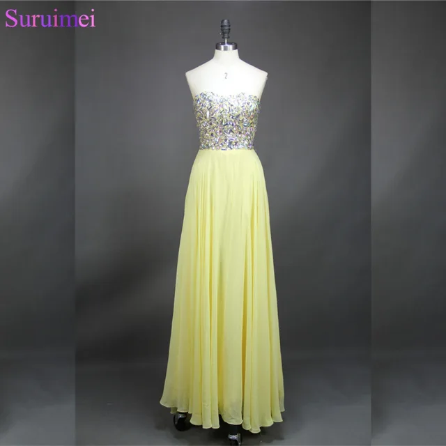 Light Yellow Prom Dresses