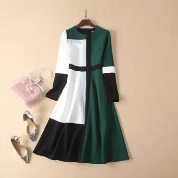 

The spring of 2020 the new temperament long-sleeved long dress of cultivate one's morality show thin