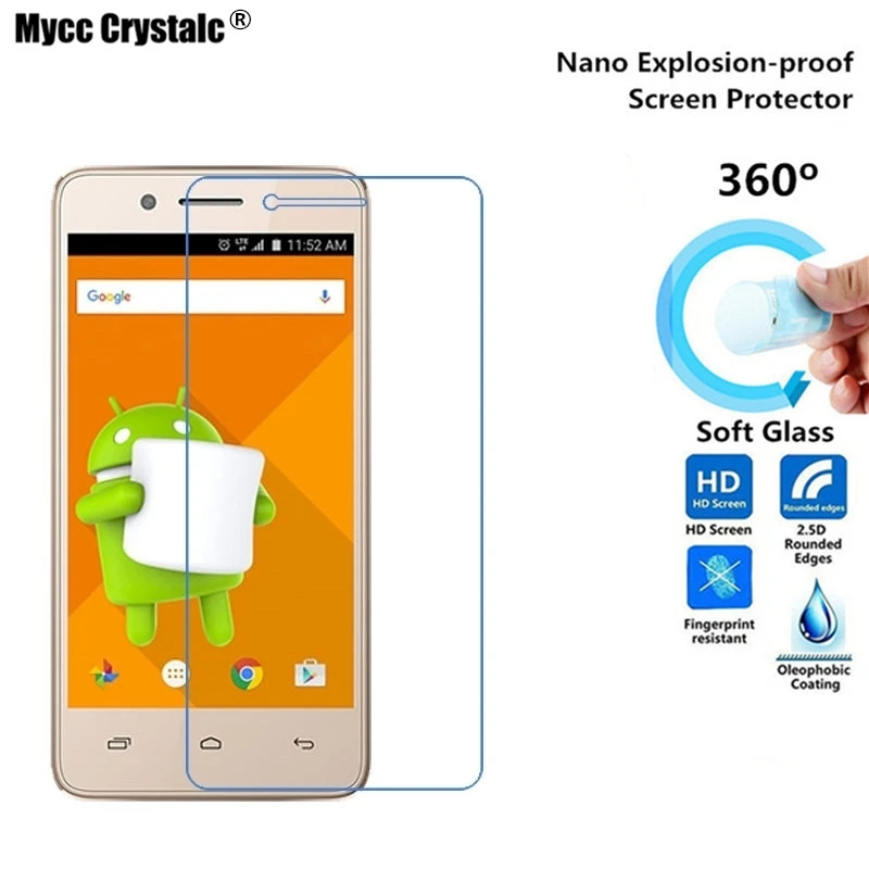 Mycc crystalc (мягкий Стекло) фильм нано взрывозащищенные Экран протектор для Micromax