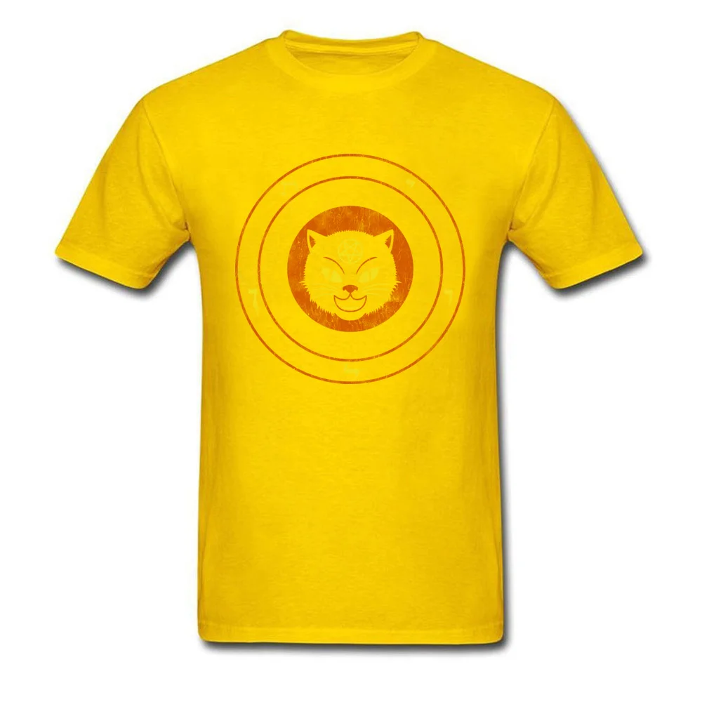 Order of the Black Cat T-Shirt Short Sleeve Casual Brand New Young Labor Day Tops Tees Casual Tops & Tees O Neck Pure Cotton Order of the Black Cat yellow