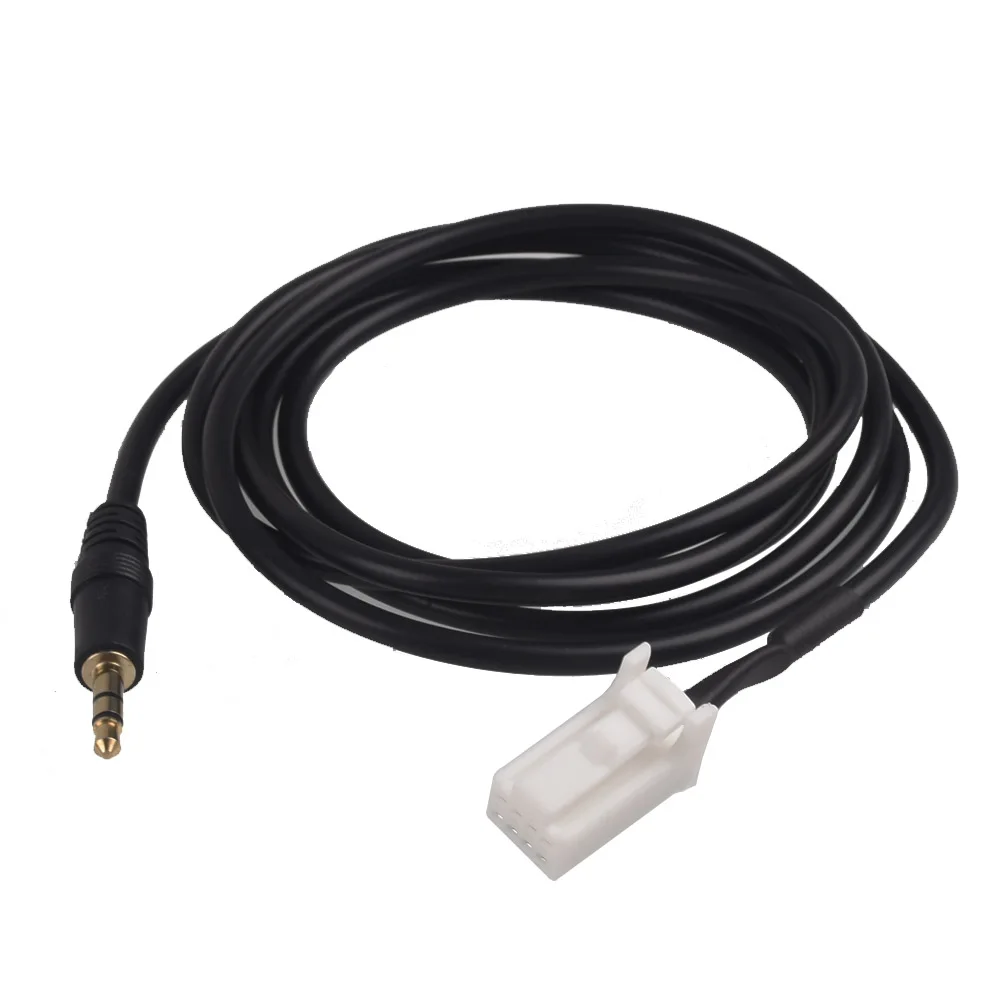 

3.5mm Jack Car Radio Mp3 Audio Aux Cable To 8Pin Adapter For Nissan Tiida Qashqai Geniss Armada