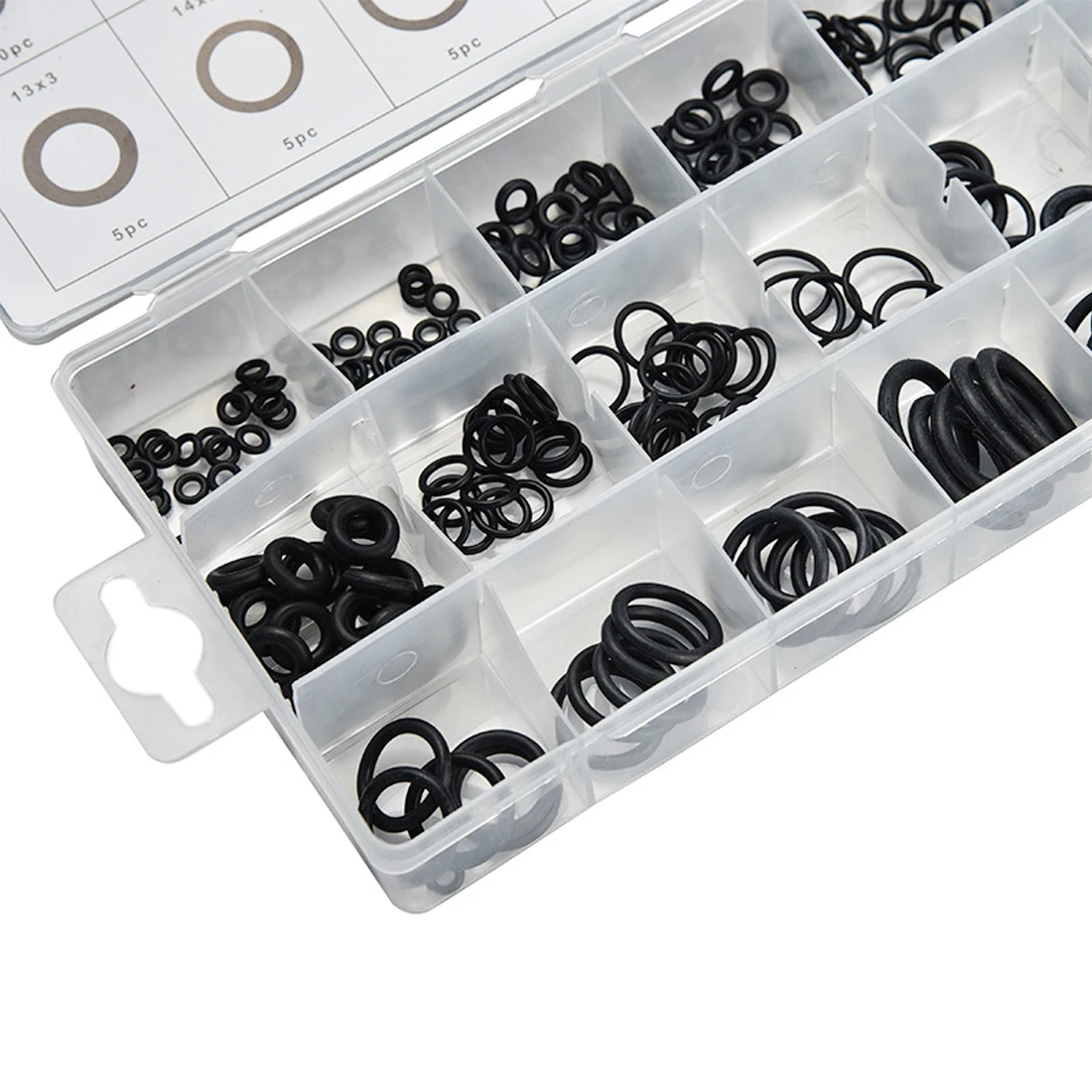 Rubber 225 Pcs 18 Sizes Kit Air Conditioning HNBR O Rings Car Auto Vehicle Repair Tools Air Conditioning Refrigerant Ring Rubber 225 Pcs 18 Sizes Kit Air Conditioning HNBR O Rings Car Auto Vehicle Repair Tools Air Conditioning Refrigerant Ring