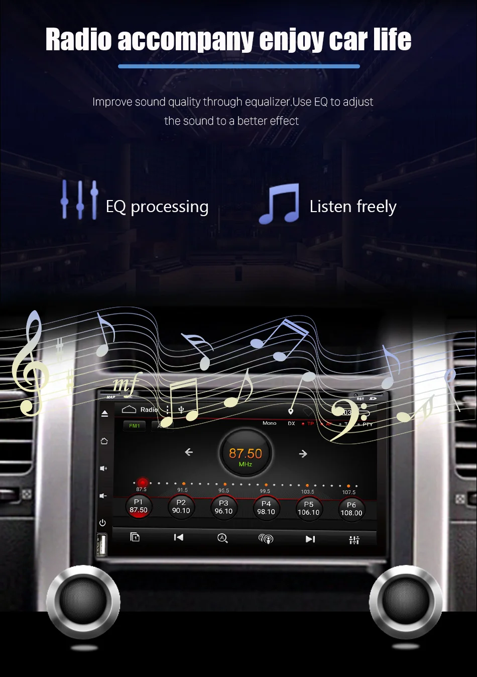Perfect Eunavi Octa Core 2 din android 9.0 car dvd multimedia player universal 2din GPS Navi audio stereo radio headunit IPS Screen wifi 11