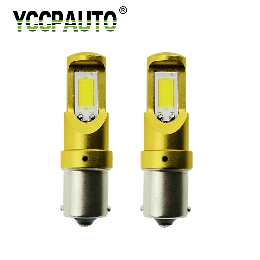 

YCCPAUTO 1156 BA15S P21W BAU15S LED Car Turn Signal Tail Light 2000LM White Yellow/Amber For Auto Reverse Brake Light Bulbs 2PCS