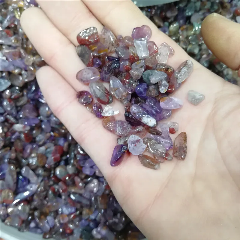 

Wholesale 50g Super SevenTumbled Stones Gravel Crystal Healing Reiki Crystal Gem Quartz Crystals Natural Stones