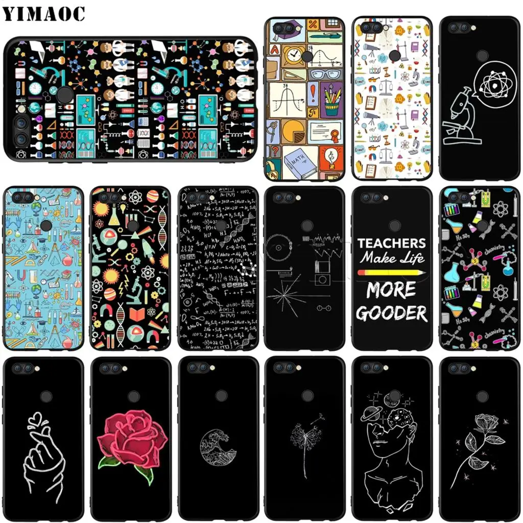

YIMAOC Science Studies Icon Case for Huawei Mate 10 P8 P9 P10 P20 P30 P Smart Lite Pro Mini 2017
