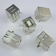 20 шт. b Тип usb jack Разъем принтера порт Гнездо правый угол PCB разъем DB90