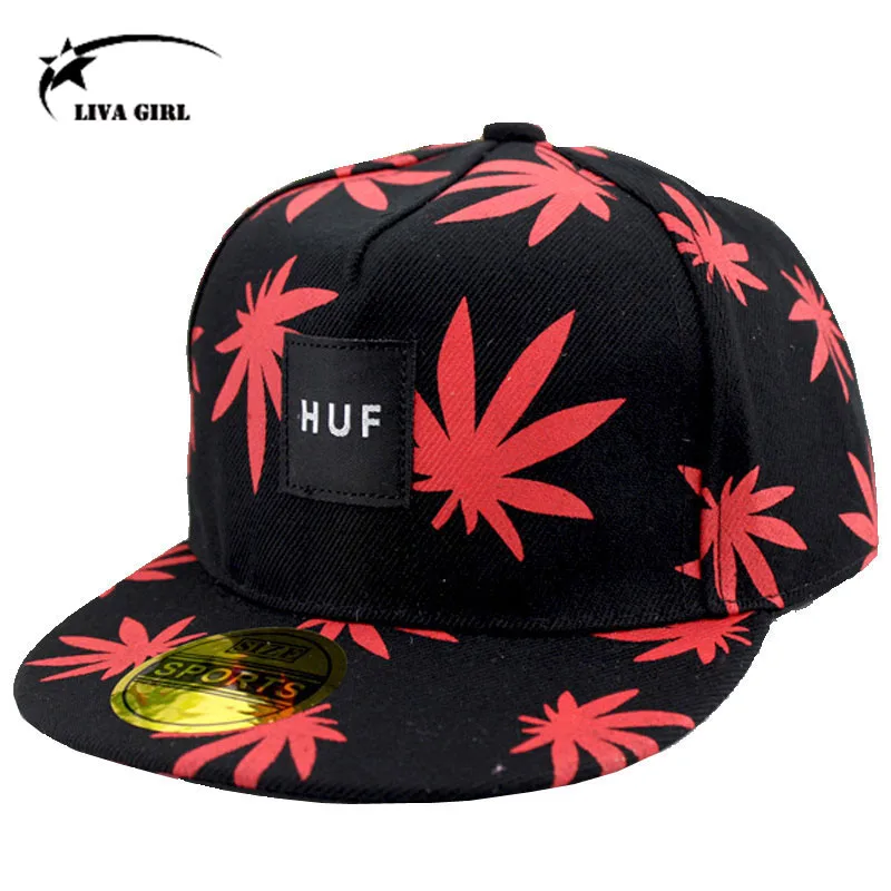 

2015 New Snapback Baseball Cap Fashion Print Maple Leaves Hip Hop Flat Hats for Children Last Kings Casquette