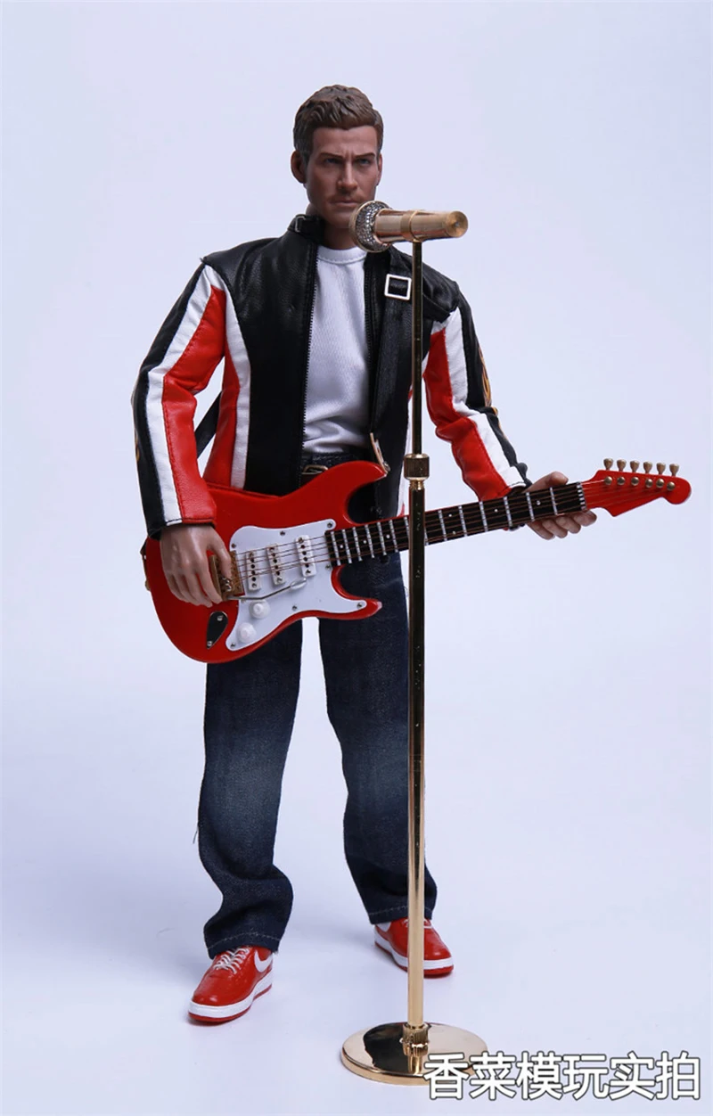 1//6 Adjustable Microphone Guitar Model for Action Figures Hot Toys Doll