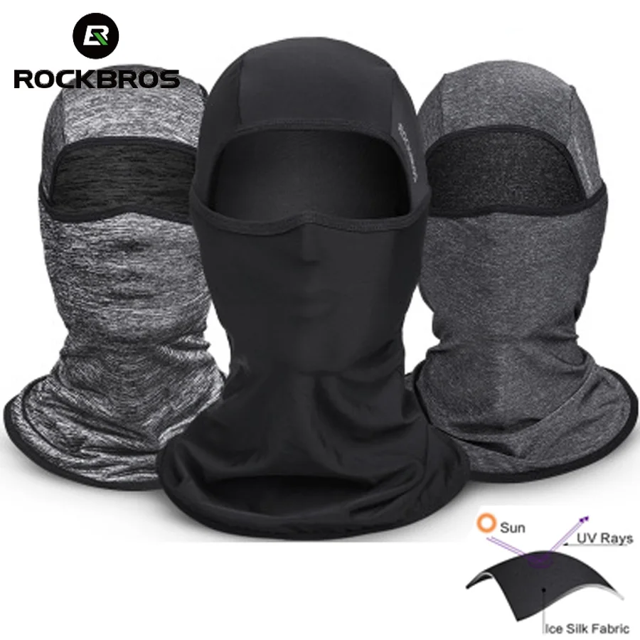 

ROCKBROS Cycling Bike Bicycle Face Mask Multifunction Scarf Summer Anti-UV Face Mask Neck Portable Scarf Cycling Headgear Masks