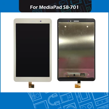 

New 8-inch LCD Digitizer Display Touch Screen Assembly for Huawei MediaPad T1 8.0 S8-701U S8-701 Replacement White